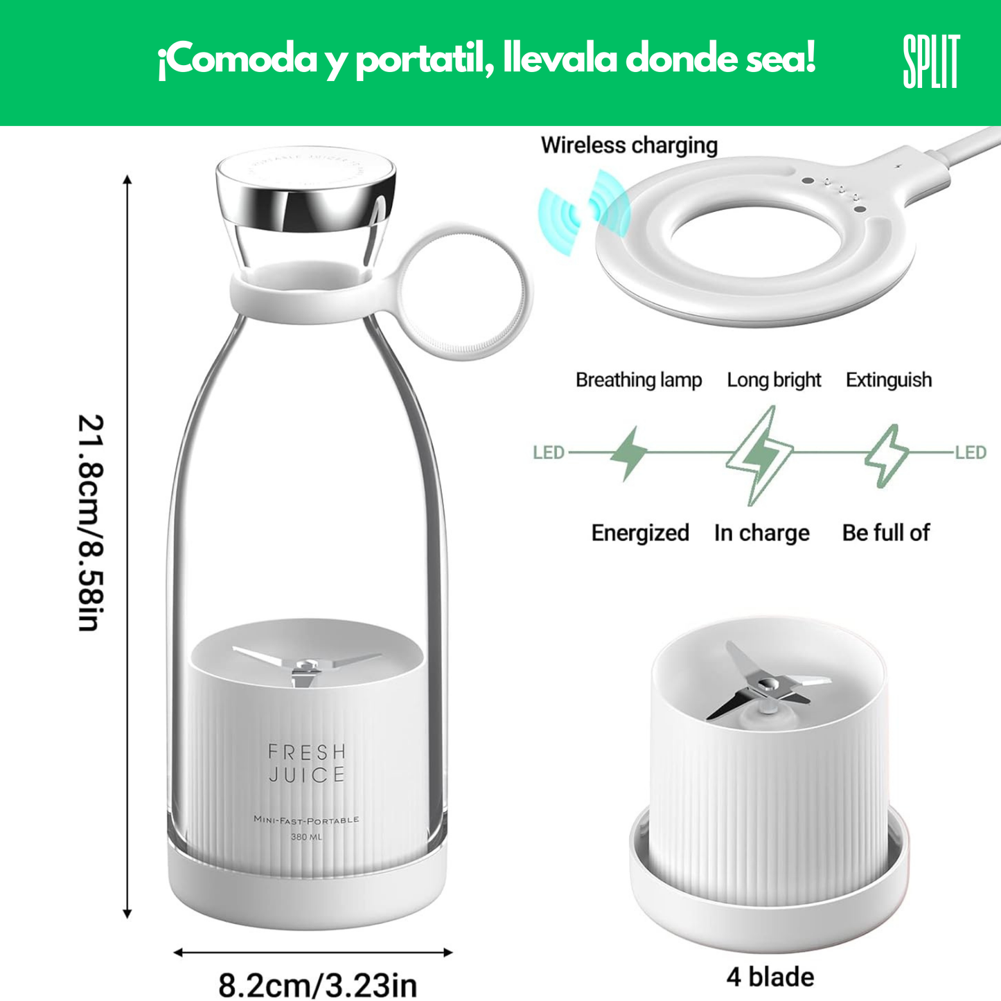 LICUADORA PORTÁTIL FRESH JUICE