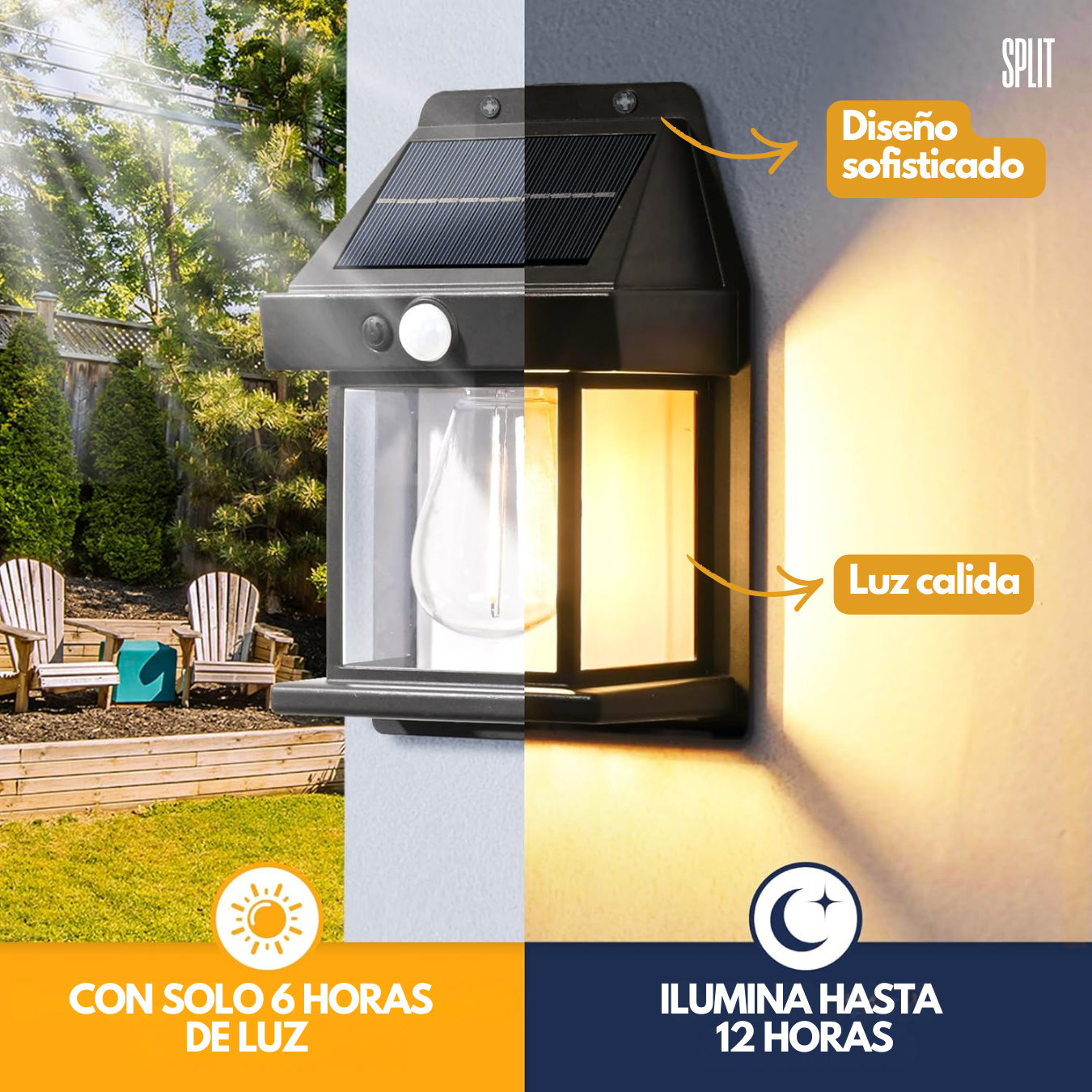 LAMPARA SOLAR - OFERTA 4 UNIDADES