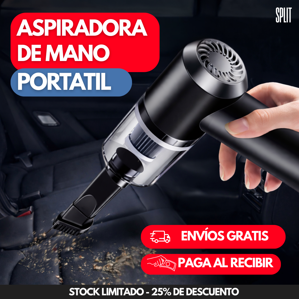Aspiradora de Mano Portatil ¡25% OFF!