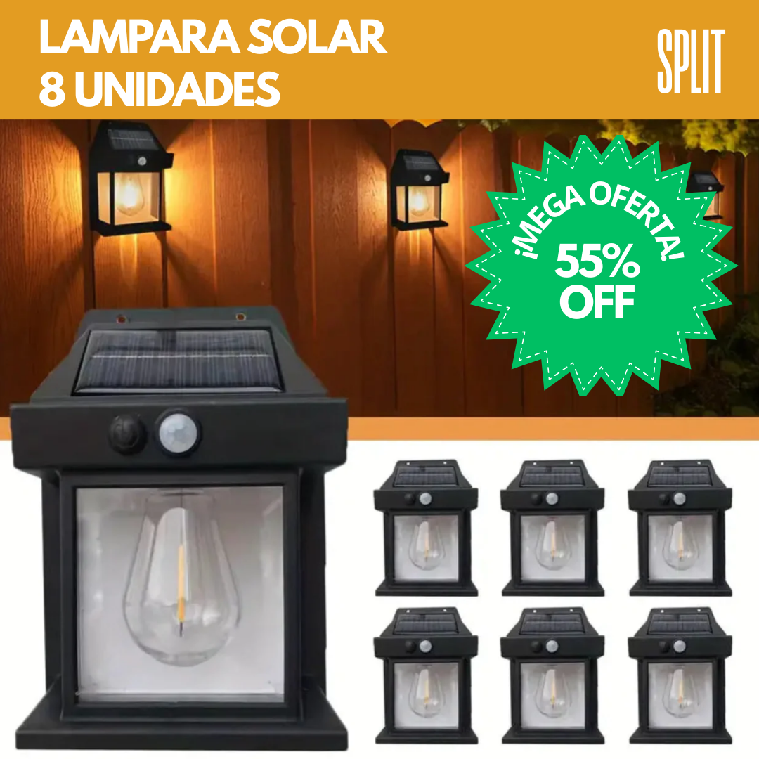 LAMPARA SOLAR - OFERTA 4 UNIDADES