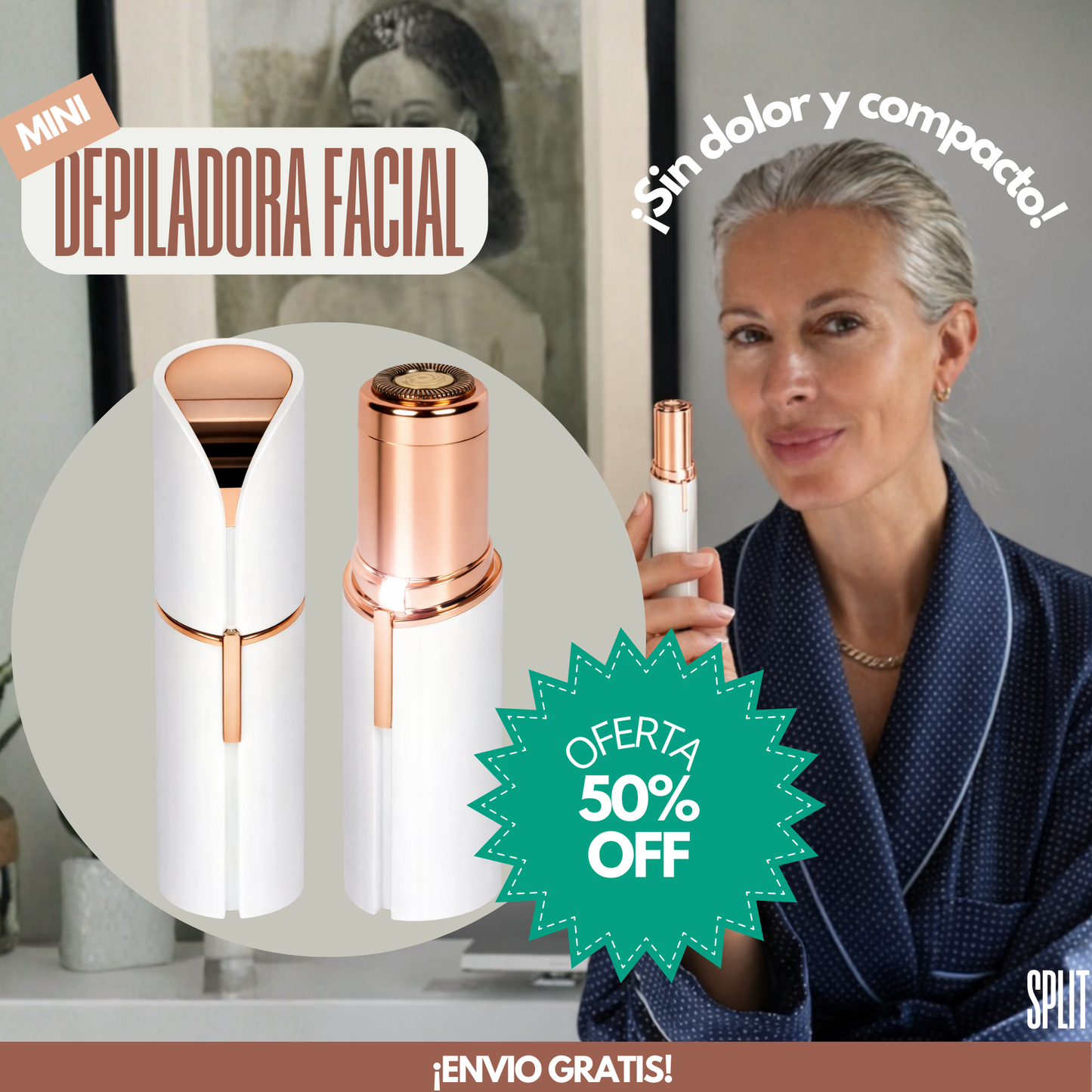 DEPILADORA FACIAL MINI